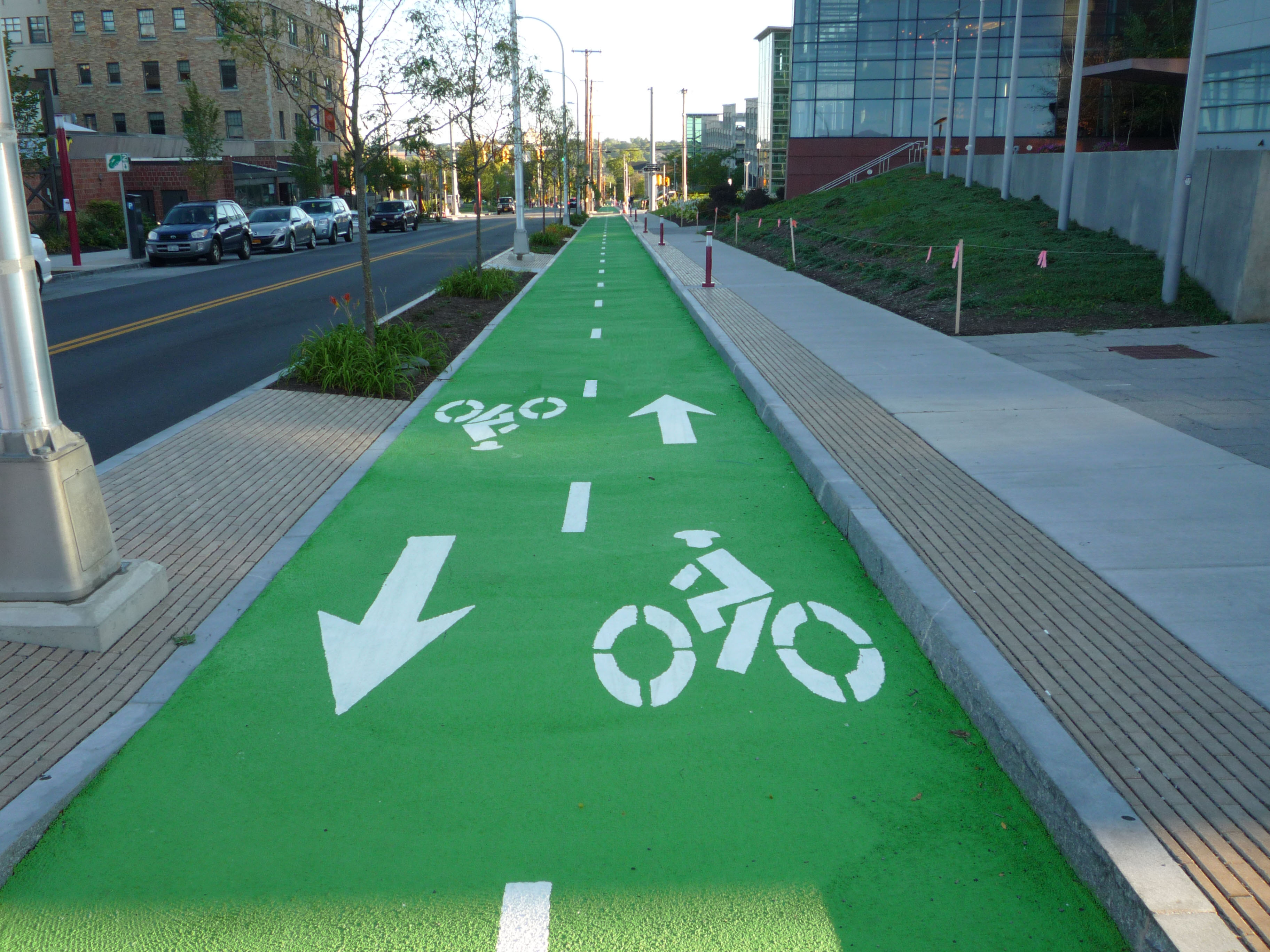 Connective Corridor Syracuse_Green Bike Lane_Symbol